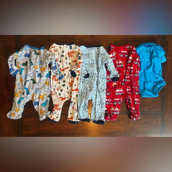 0-3 months One Piece Footies - 10 Pieces - Picture 4 of 9